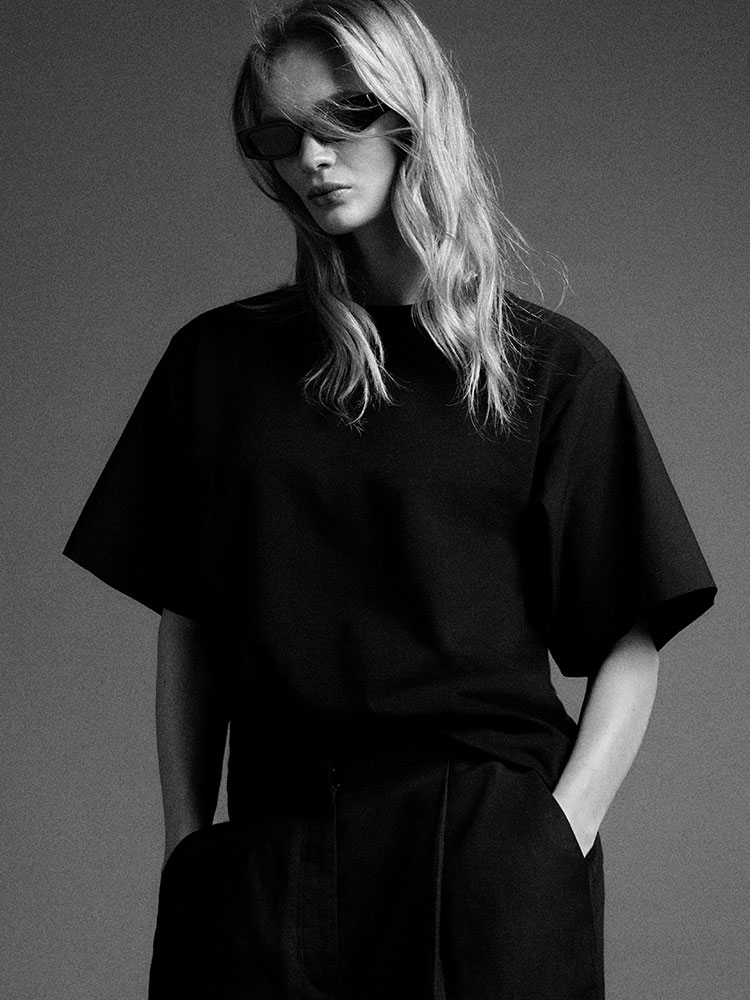 ポプリンパネル ジャージーTシャツ